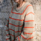 Roslin Wool Pullover in Beige and Orange Made to Order