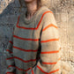 Roslin Wool Pullover in Beige and Orange Made to Order