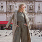 Portuguese Wool Polly Coat in Tan and Cream Herringbone Made to Order