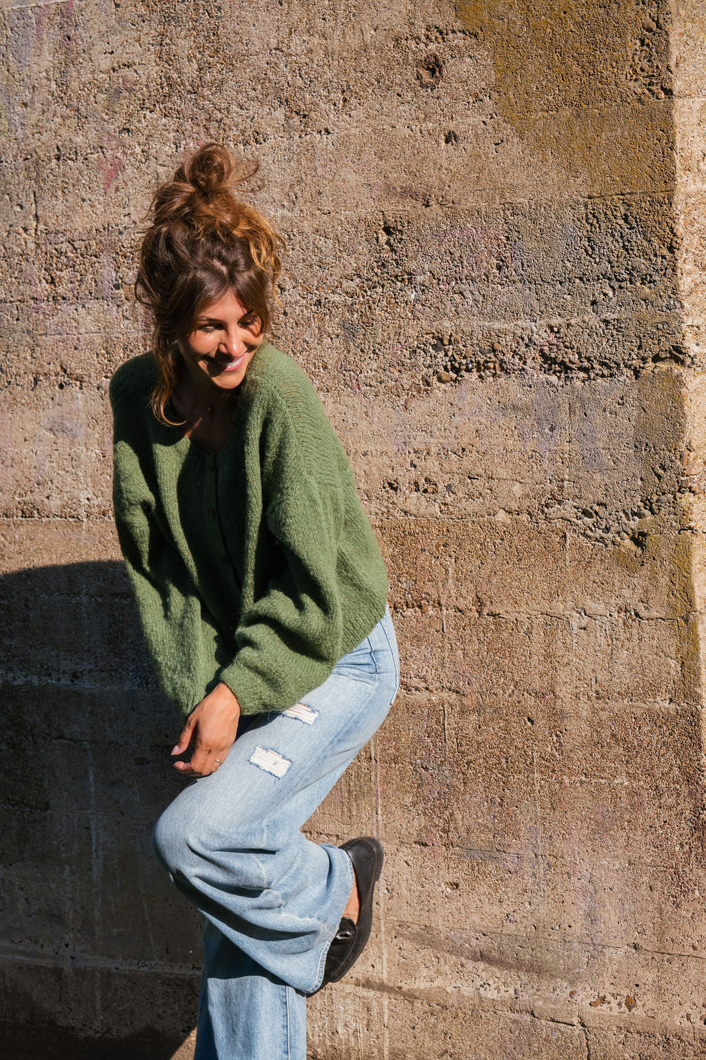 Betty Mohair Cardigan in Shamrock Made to Order