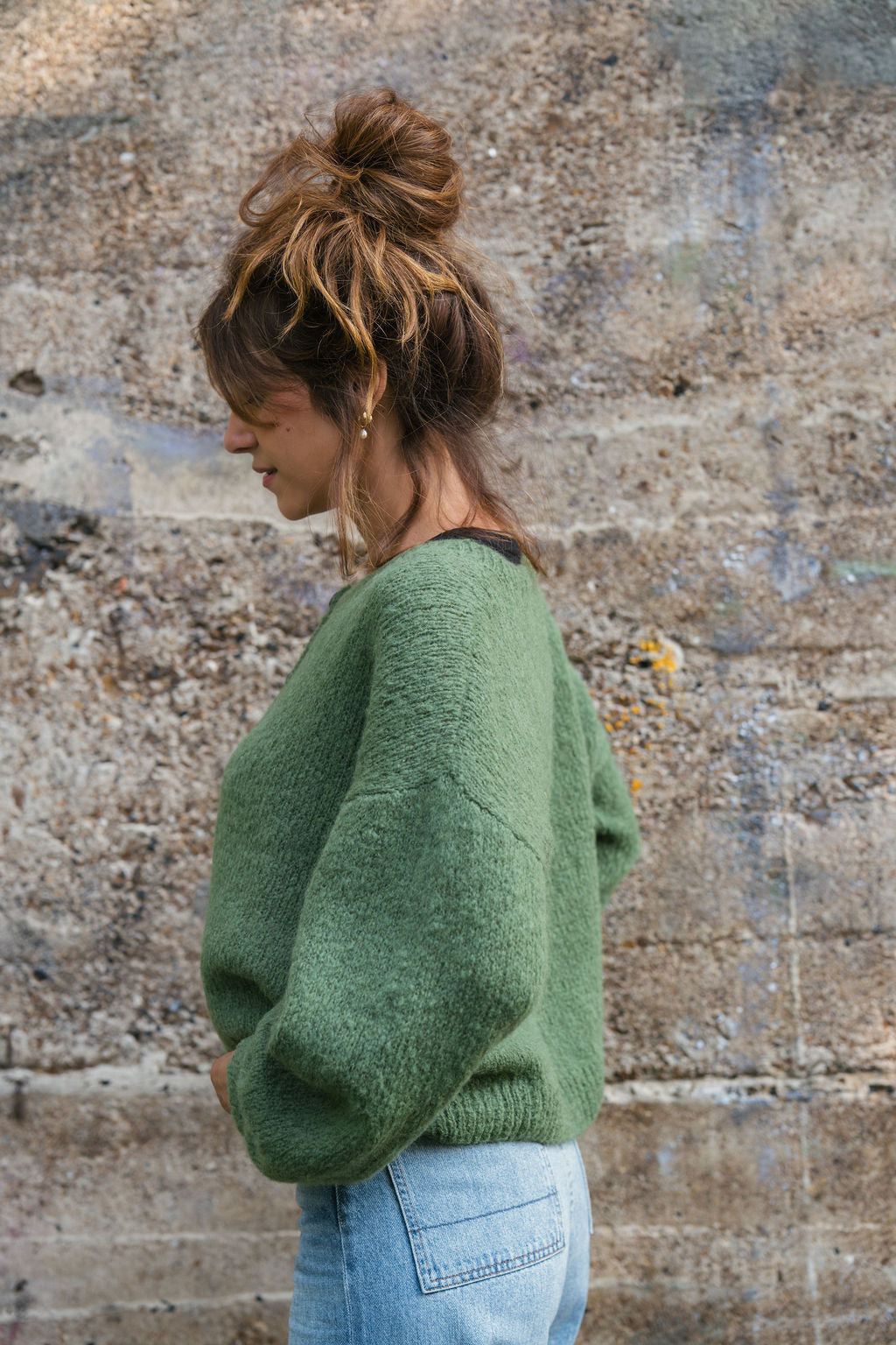 Betty Mohair Cardigan in Shamrock Made to Order
