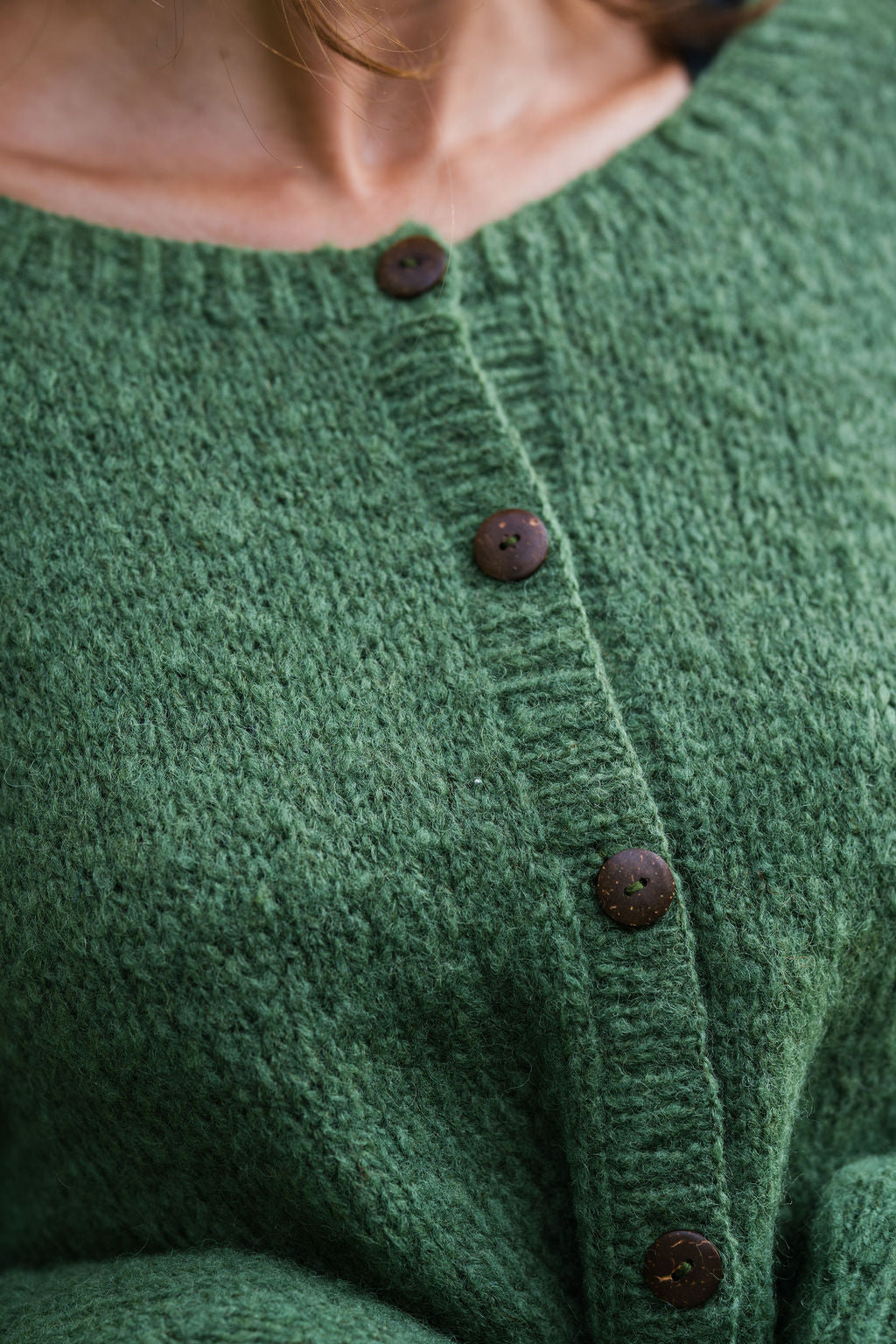 Betty Mohair Cardigan in Shamrock Made to Order