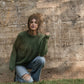 Mildred Mohair Raglan Pullover in Shamrock Made to Order