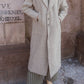 Portuguese Wool Polly Coat in Tan and Cream Herringbone Made to Order