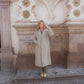 Portuguese Wool Polly Coat in Tan and Cream Herringbone Made to Order