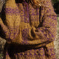 Imogene Oversized Wool Henley in Snowflake Print