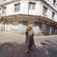 Portuguese Wool Polly Coat in Heathered Brown and Cream Herringbone Made to Order