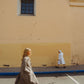 Portuguese Wool Polly Coat in Heathered Brown and Cream Herringbone Made to Order