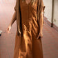 Marcy Midi Dress in Terracotta Cotton