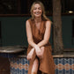 Marcy Midi Dress in Terracotta Cotton