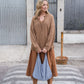 Marcy Midi Dress in Terracotta Cotton