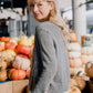 Alpaca Robbi Cardigan Sweater in Grey Made to Order