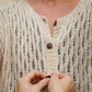 Alice Cotton Cardigan in Natural White Made to Order