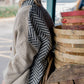 Portuguese Wool Pieper Coat in Neutral Mix-Match Herringbone Made to Order