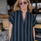 Paula Handwoven Cotton Tunic Dress in Dark Green Made to Order