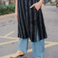 Paula Handwoven Cotton Tunic Dress in Dark Green Made to Order