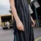 Paula Handwoven Cotton Tunic Dress in Dark Green Made to Order