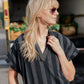 Paula Handwoven Cotton Tunic Dress in Dark Green Made to Order