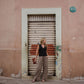 Katie Handwoven Cotton Pants in Mauve Gingham Made to Order