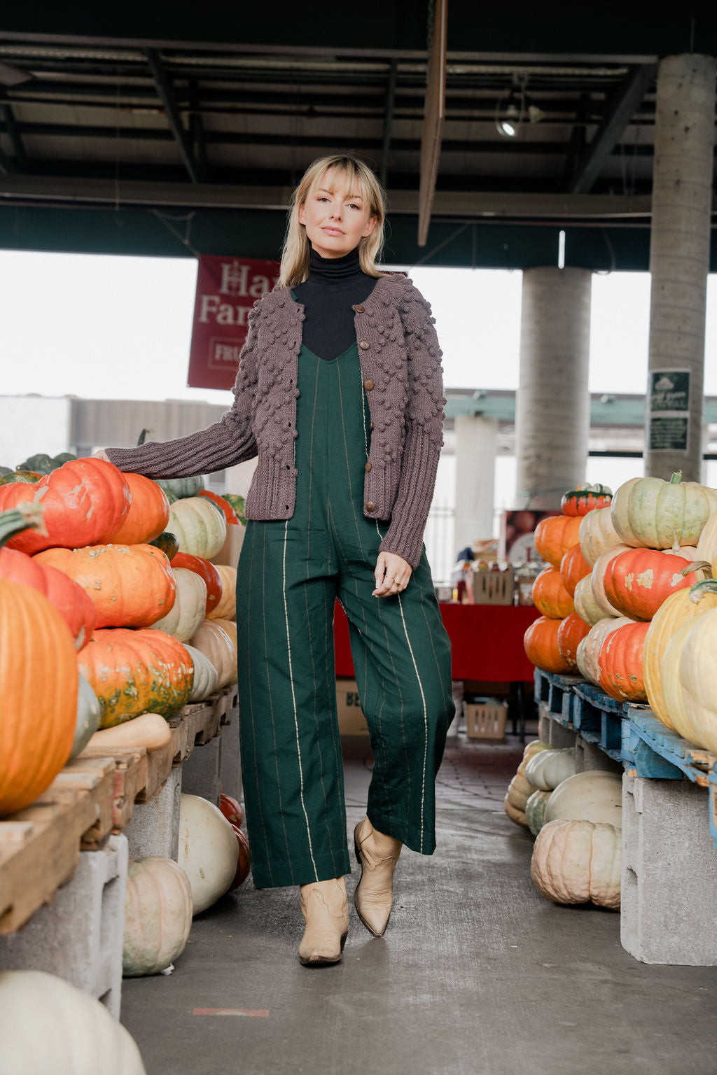 Hand Knit Nepali Wool Jill Sweater in Violet - Pre-order 2/30