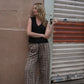 Katie Handwoven Cotton Pants in Mauve Gingham Made to Order