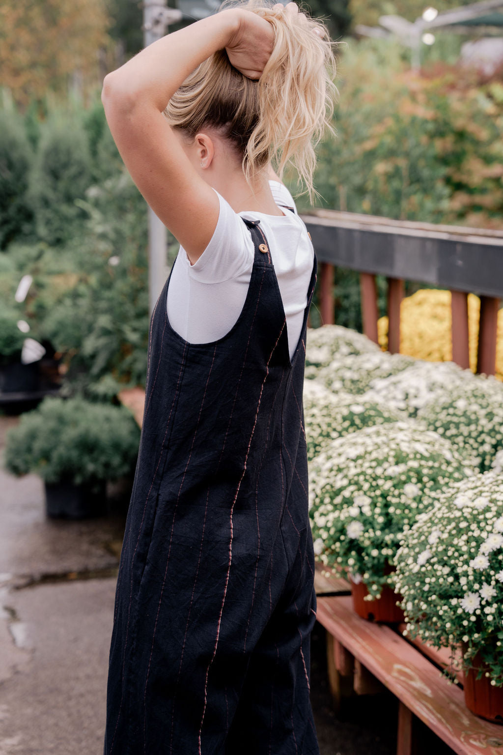 Charli Handwoven Cotton Jumper in Navy - Pre-Order 2/30