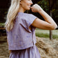 Claudia Mauve Paint Print Made to Order Set and Dress
