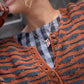 Frida Henley in Ruse and Blue Stripe Made to Order