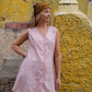 Marcy Mini Dress in Rose Linen