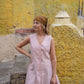 Marcy Mini Dress in Rose Linen