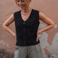 Katie Handwoven Cotton Set in Black and White Gingham Made to Order