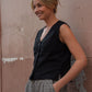 Katie Handwoven Cotton Set in Black and White Gingham Made to Order