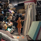 Marcy Mini Dress in Terracotta Cotton