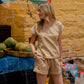 Katie Handwoven Cotton Pants Yellow Gingham Made to Order