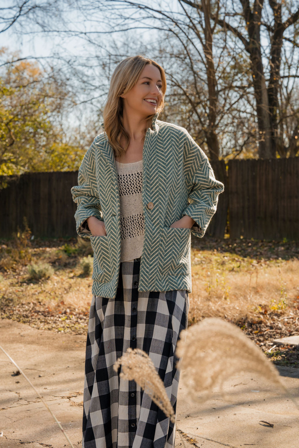 Trista Handwoven Cotton Skirt - Pre-Order 1/30