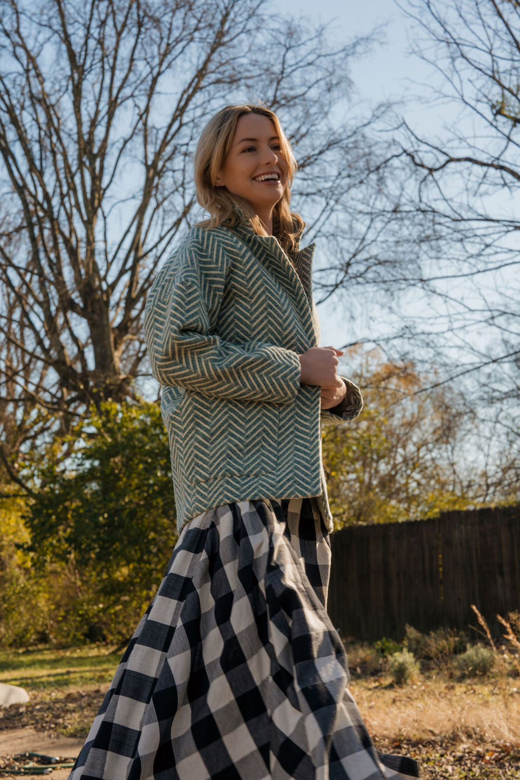 Trista Handwoven Cotton Skirt - Pre-Order 1/30