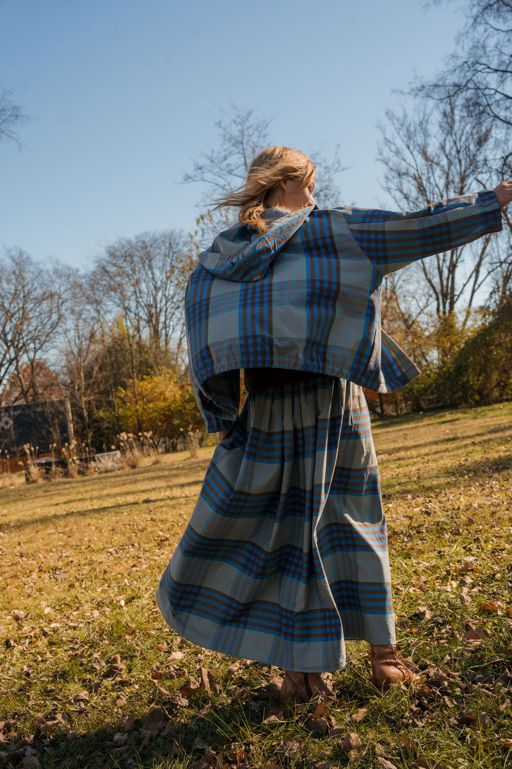 Selena Handwoven Cotton Elastic Waist Skirt - Pre-Order 1/30