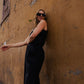 Trouser Pants in Black Linen