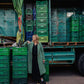 Portuguese Wool Polly Coat in Green and White Check Made to Order