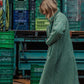 Portuguese Wool Polly Coat in Green and White Check Made to Order