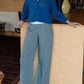 Hazel Cotton Cardigan in Periwinkle