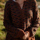 Frida Henley in Ruse and Blue Stripe Made to Order