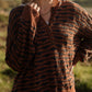 Frida Henley in Ruse and Blue Stripe Made to Order
