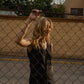 Vest Shirt in Black Linen