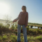 Mindy Textured Knit Henley in Dusty Rose Made to Order