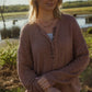 Mindy Textured Knit Henley in Dusty Rose Made to Order