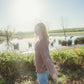 Mindy Textured Knit Henley in Dusty Rose Made to Order