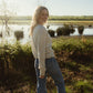 Alpaca Robbi Cardigan Sweater in Beige Made to Order