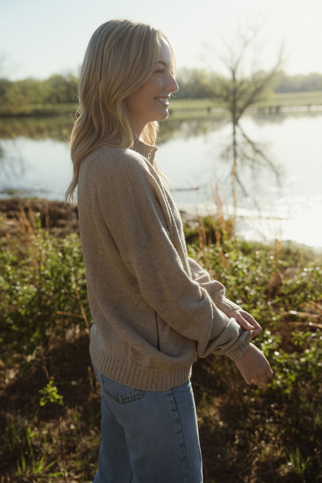 Alpaca Chrishell Cardigan in Beige Made to Order