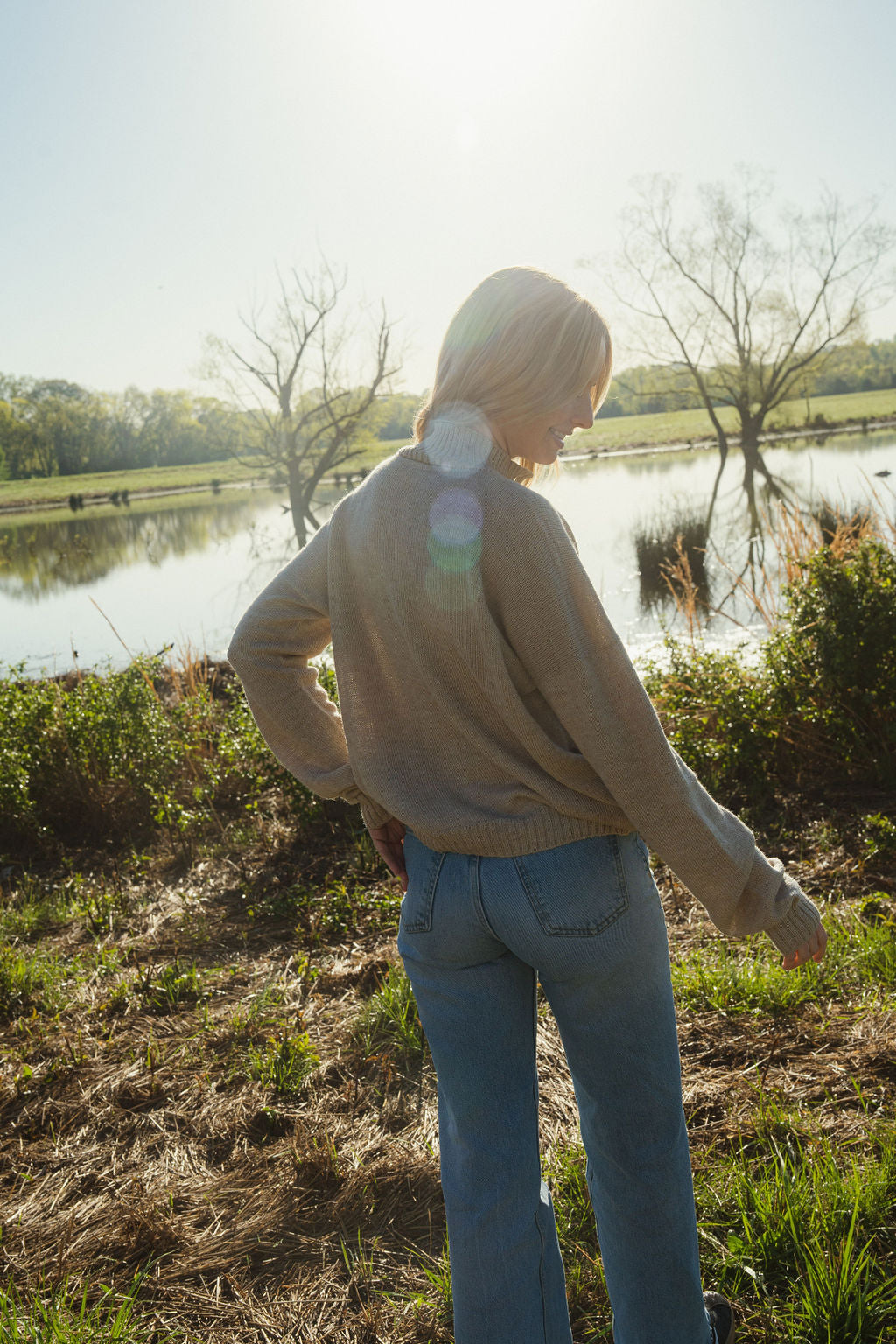 Alpaca Chrishell Cardigan in Beige Made to Order